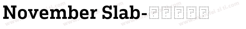 November Slab字体转换
